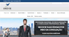 Desktop Screenshot of creci-ce.gov.br