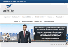 Tablet Screenshot of creci-ce.gov.br